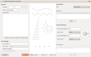 Using mid symbols without a line to create e.g. vegetation boundaries