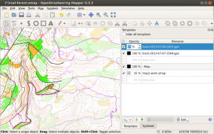 Working with templates in OpenOrienteering Mapper 0.5.3