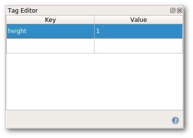 Tag editor window